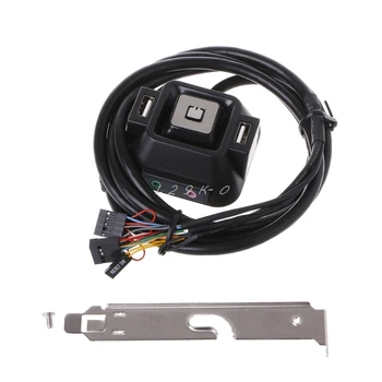 

Desktop Computer PC Case Power Supply on/off Reset Button Switch Extender Cable