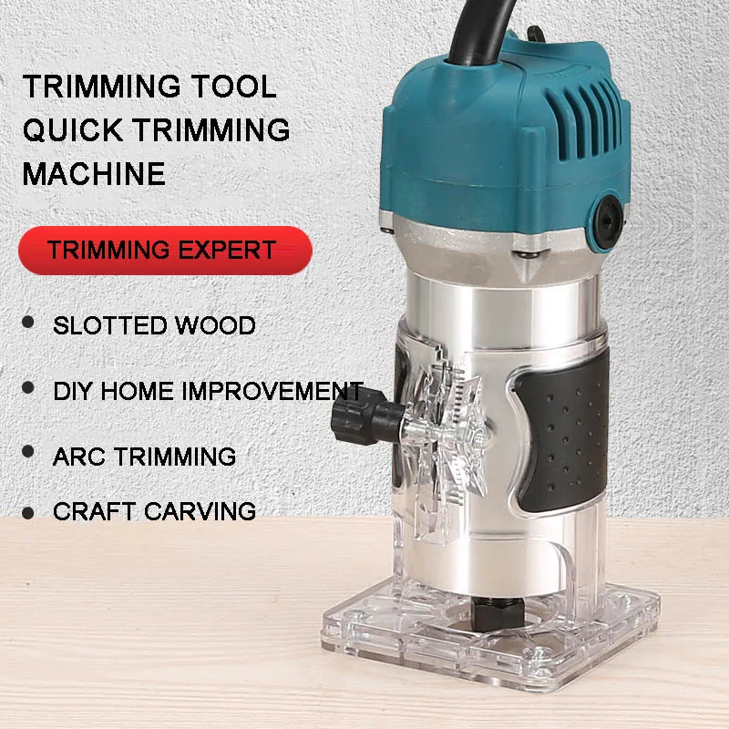 

High Power Power Trimming Machine Woodworking Fast Slotting Machine JZC-D Precision Straight Line Aluminum 800W Power Tool