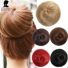 LUPU пончик-шиньон на заколках синтетические шиньоны с эластичными лентами волосы булочка термостойкие волокна для наращивания волос для девочек