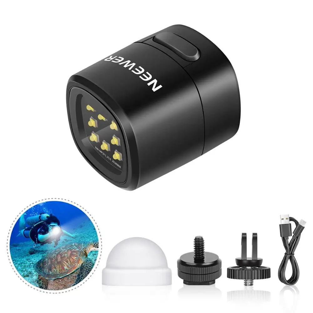 

Neewer Underwater Lights Dive Light High Power Fill-in Light 10-Meter Waterproof LED Video Light 4 Modes For DJI Osmo Pocket