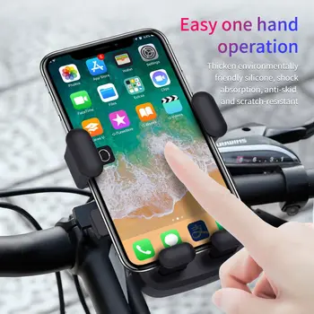 

TiOODRE 360° Electric Bicycle Mobile Phone Holder Handlebar Mobile Phone Holder Free Rotation For Motorcycle Universal