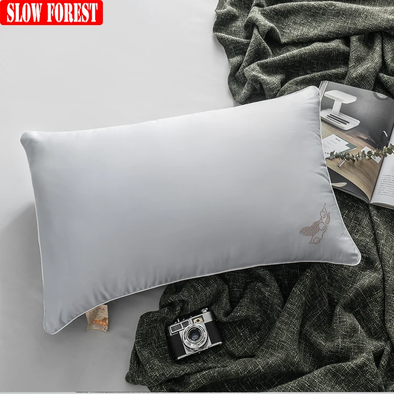 Медленный лес, соевое волокно, подушка, Модальная ткань, подушка для тела, постельные принадлежности, прямоугольная кровать, подушки - Цвет: gray