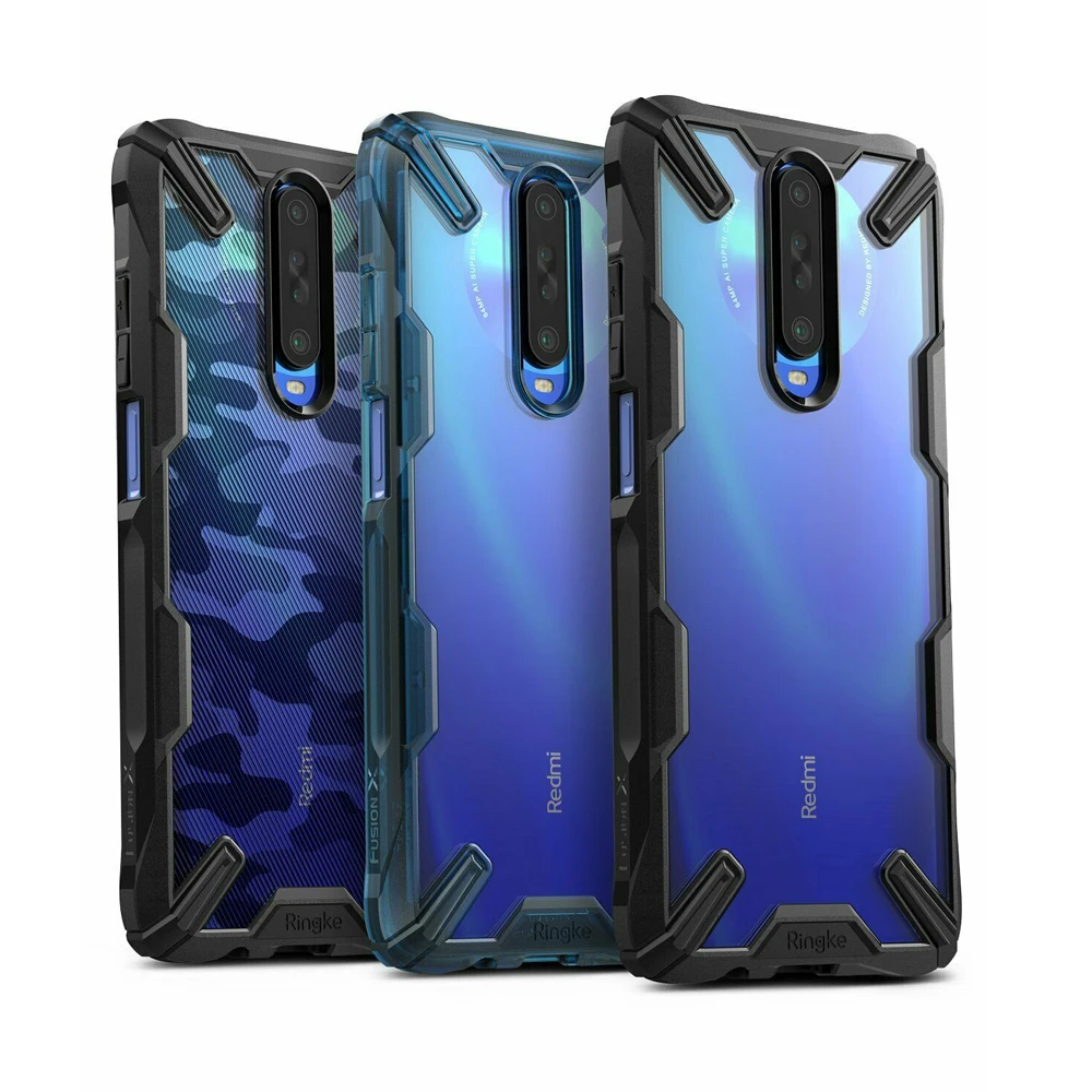 Ringke Fusion-X for Xiaomi Poco X2  Case Transparent Hard PC Back Soft TPU Frame for Redmi K30 Cover