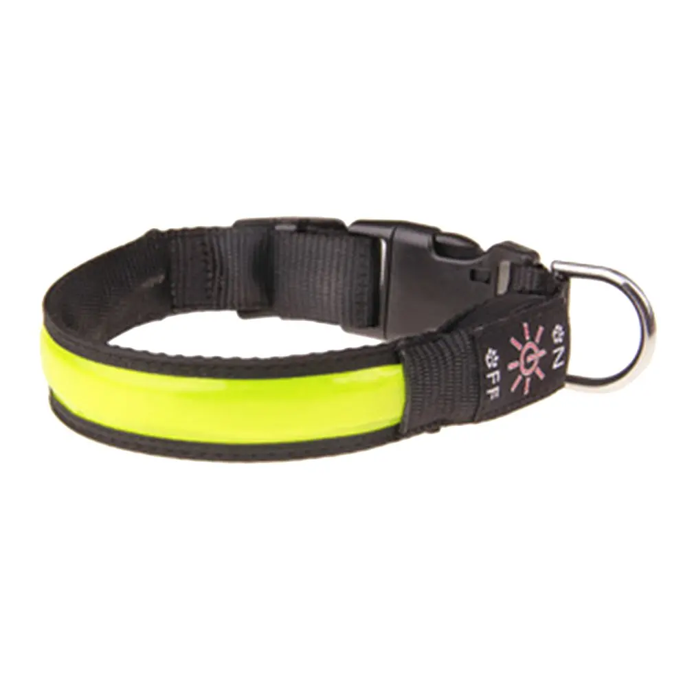 Usb Reflective Leather Led Lattice Light Collar Collar Lattice Dog Collar Collar Usb Charging Led Lattice Light Collar