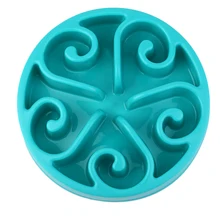 Портативная миска для здорового питания, 4 цвета, медленное питание, защита от удушья, миска для кормления собак, кошек, домашних животных, аксессуары для домашних животных