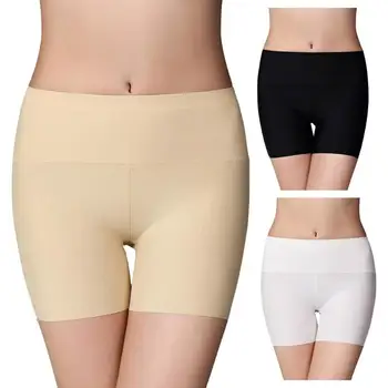 

Ultra-Thin Women Safety Shorts Pant Female Ladies Skinny Seamless Solid Color Elastic High Waist Underwear Summer Basic Pants