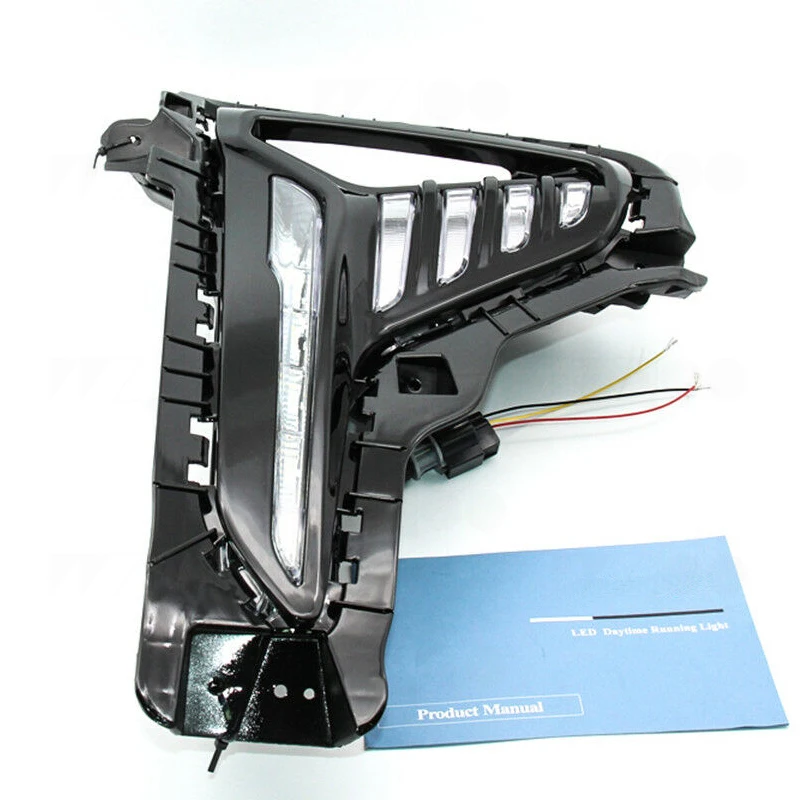 For Hyundai Sonata+headlight fog lights white LED Daytime Running Lights DRL Fog Lamps cover headlights LED day light