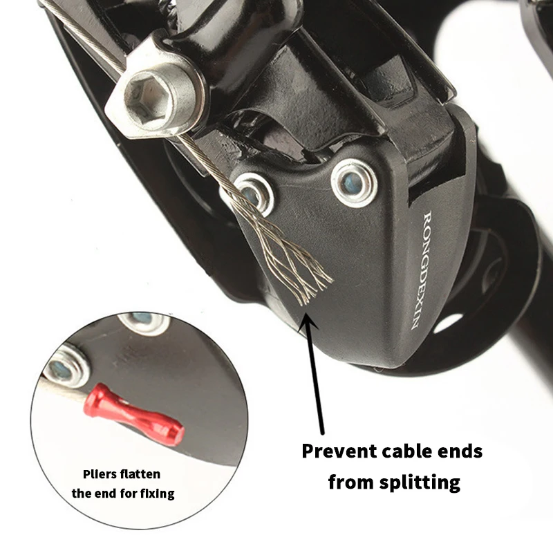 Bicycle Cable End Caps 10-100PCS Bicycle Cable End Caps Bike Wire End Caps Brake Derailleur Shifter Cable Tips Crimps MTB Bike Bicycle Accessories