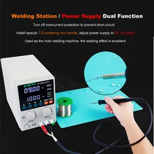 Регулятор мощности постоянного тока Регулируемый источник питания амперометр 30 в 5A короткого замыкания короткого ремонта сварочная станция 2в1 инструмент