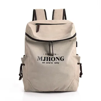 

New Men Backpack Canvas Backpack Bags College Student Book Bag Large Capacity Fashion Travel Backpack Men Mochila Male