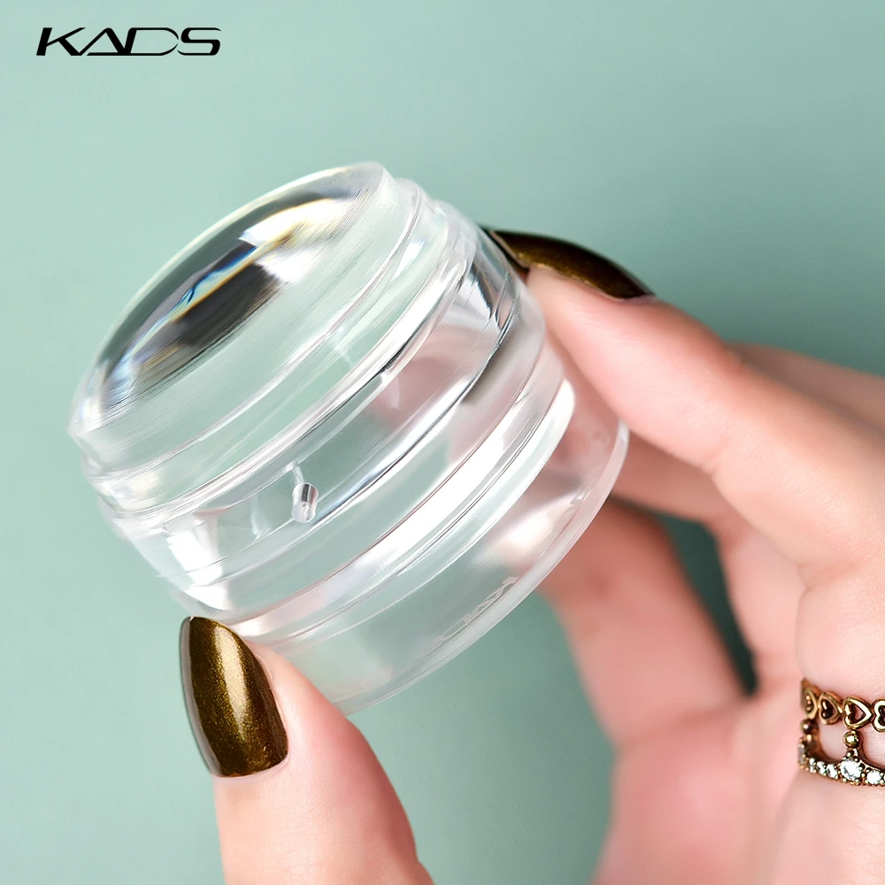 

Nail Stamp Scraper Double Head Clear Jelly Silicone Nail Stamper with Cap Enlarge Pattern Print Transfer Stamping Manicure Tool