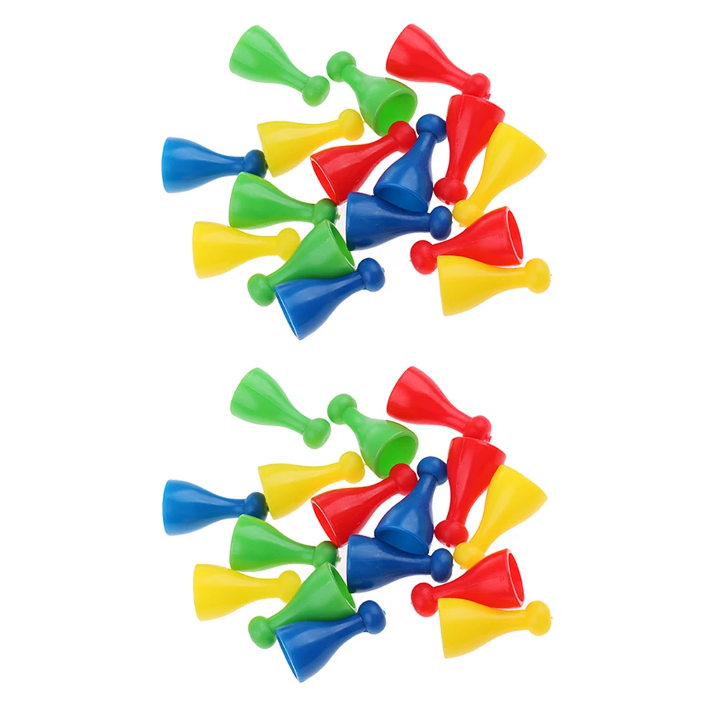 32pcs Plastic Chess Pieces Replacement Set, Spare Chess Draughts for Ludo, Flying Chess,Kids Game 32pcs Plastic Chess Pieces Replacement Set, Spare Chess Draughts for Ludo, Flying Chess,Kids Game