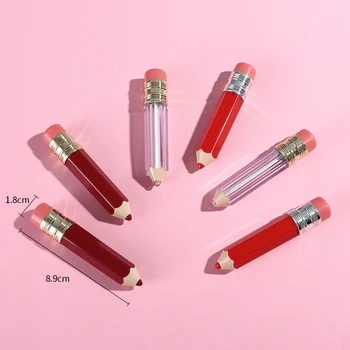 

5ml Empty Lip Gloss Tube Container Clear Lip Balm Tubes Pencil Shape Lipstick Refillable Bottles Vials Mini Sample Container DIY