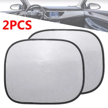 

2pcs Electrostatic Adsorption PVC Static Cling Car Sun Shade Windshield Cover Tint Visor No Suction Cup Auto Accessories Parts