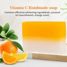  Vitamin C Brightening Handmade Soap Face Wash Removal Acne Treatment Oil Control Moisturizing Whitening Soap Face Care 100g 