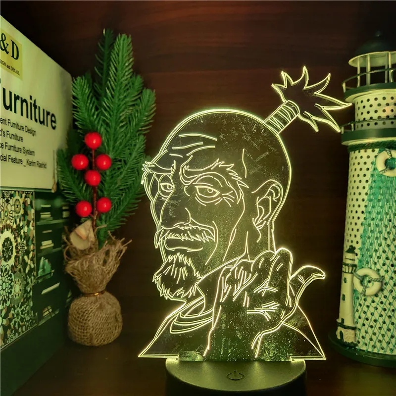 Hunter X 3D ночной Светильник Aizakku Netero светодиодный светильник HXH аниме Рисунок Lampara