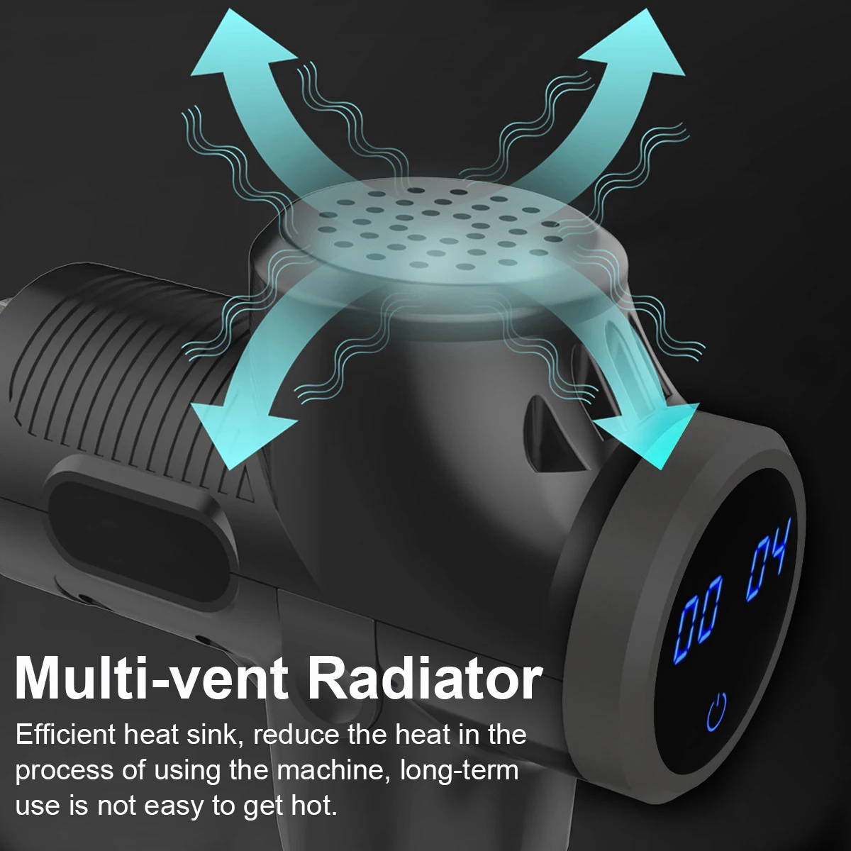 Buy 4000r min Therapy Massage Guns 20Files LED Muscle Massager Pain Sport Massage Machine Relax Body Slimming Relief 4Heads With Bag