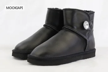 

The latest high-quality snow boots in Europe in 2019, real sheepskin, artificial wool, the most fashionable high-cylinder boots