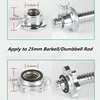 25mm Dumbbell Spin Lock Barbell Rod Bar Screw Nut for Fixing Dumbbell Plates Home Fitness Weight Training Equipment Accessories 6