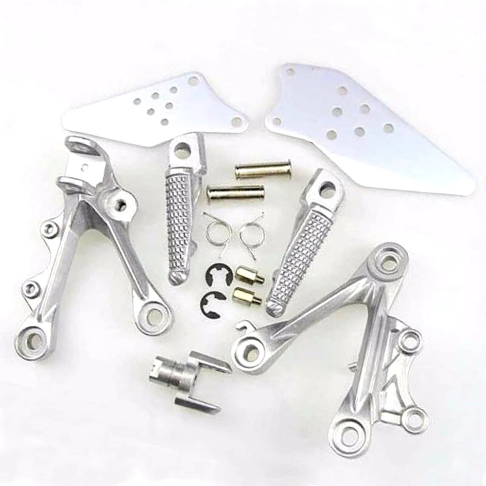 Left + Right Front Footrest Bracket Foot Pegs For Kawasaki Ninja ZX6R
