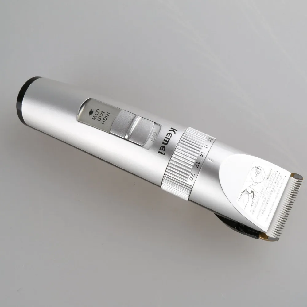 Kemei KM-986, машинка для стрижки волос для ребенка, заряжаемый бритвенный нож, бесшумная бритва