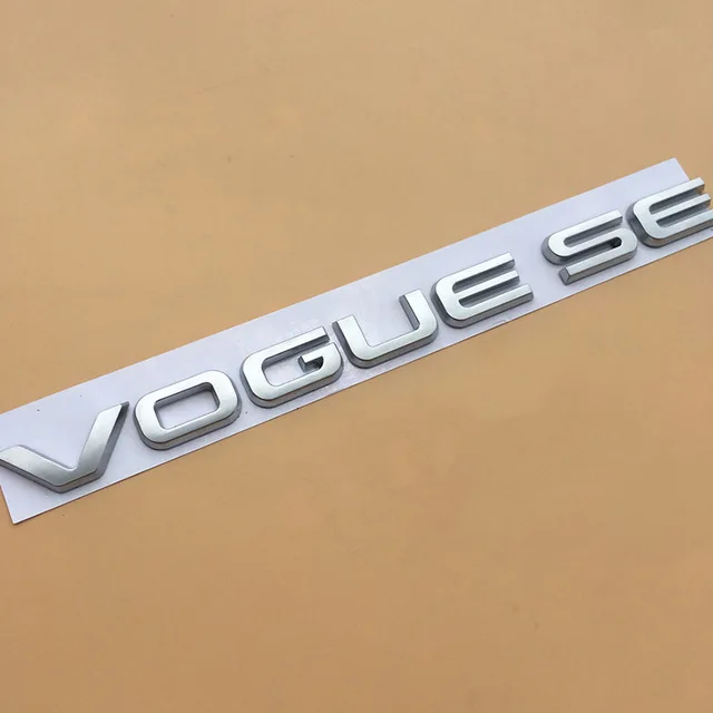 L SCV6 SDV8 эмблема с буквенным логотипом для Range Rover VOGUE VOGUESE Expression расширенная версия автомобиля Стайлинг боковой багажник значок стикер - Название цвета: Original matt silver