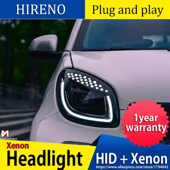 

Car Styling Head Lamp for Smart Headlights 2015-2018 Smart for Two LED Headlight LED DRL Hid Bi Xenon Auto Accessories