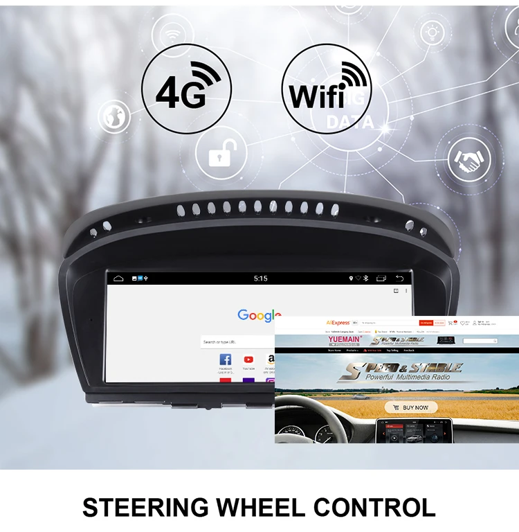 EBILAEN Android 9,0 автомобильный DVD gps плеер для BMW 5 серии E60 E61 E62 E63 3 серии E90 E91 CCC/CIC навигация Авторадио Мультимедиа