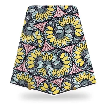 

Veritable Cotton Ankara Fabrics 100%Soft High Quality Sewing Material Real African Wax Prints Fabric 6Yards/Pcs VS14-85