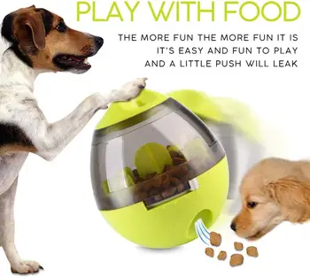 

Papidog Food Dispenser Ball Toy Treat-dispensing Ball for Dogs & Cats Increases IQ and Mental Stimulation Tumbler Design