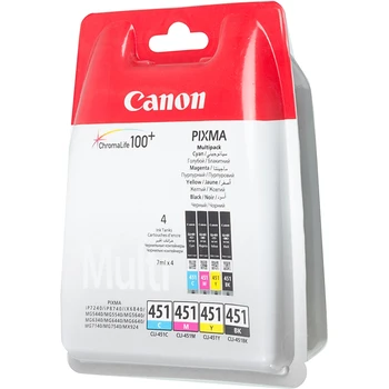 

Inkjet cartridge Canon CLI-451C/M/Y/BK 6524B004 multi color for Canon iP7240/MG