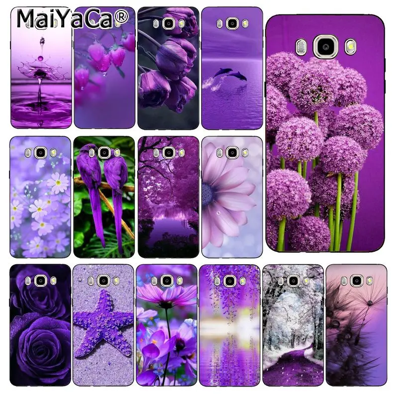 

MaiYaCa infinity on purple Flower Soft Phone Case Cover For Samsung Galaxy J7 J6 J8 J4 J4Plus J7 DUO J7NEO J2 J5 Prime