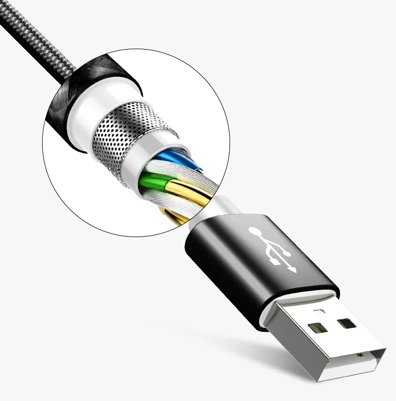 Новое поступление USB удлинитель Мужской Женский удлинитель нейлоновый плетеный провод расширенное соединение для клавиатуры мышь U диск