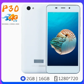 

Smartphones P30 Android 6.0 4G-lte Quad Core MTK 2G RAM 16G ROM Mobile Phones 5MP 720P Screen CellPhones Unlocked Celulares
