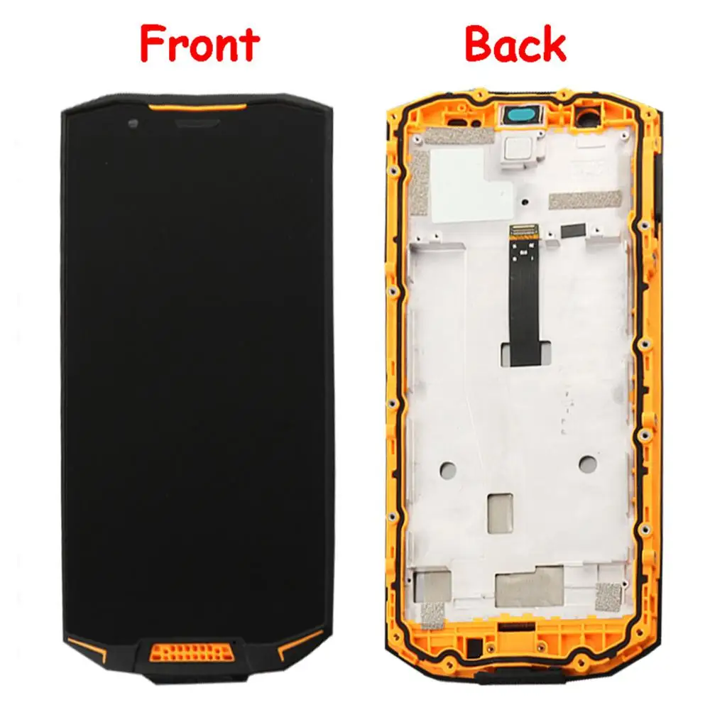 Для Doogee S70 ЖК-дисплей и сенсорный экран 5,9" дюймов в сборе с рамка Запасные детали Для Doogee S70 Lite+ Бесплатные инструменты - Цвет: Orange With Frame