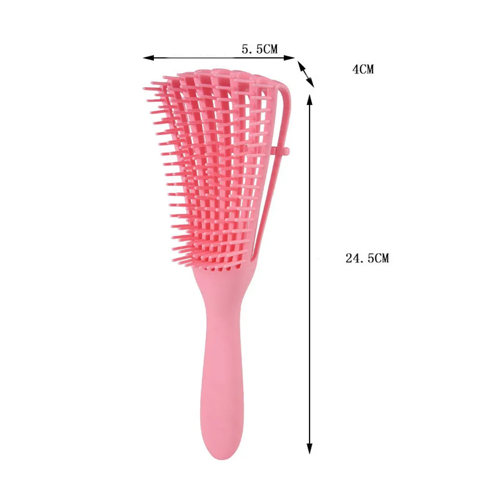 3 Color Women Hair Scalp Massage Comb Bristle ABS Hairbrush Wet Curly Detangle Hair Brush for Salon Hairdressing Styling Tools