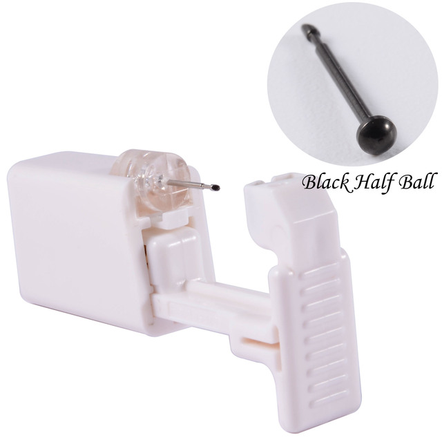 bending Disposable Safe Sterile Piercing Unit For Nose Studs Piercing Gun Piercer Tool Nose Ring Body Piercing Jewelry