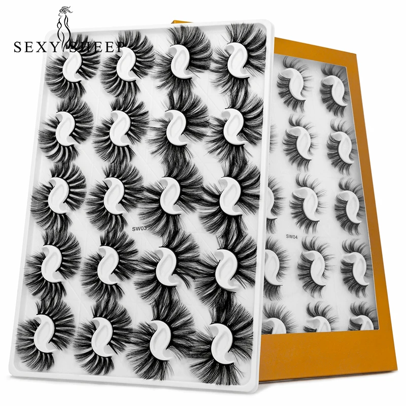 SEXYSHEEP 8/20 пар 15-20 мм натуральные 3D Искусственные искусственные бриллианты набор