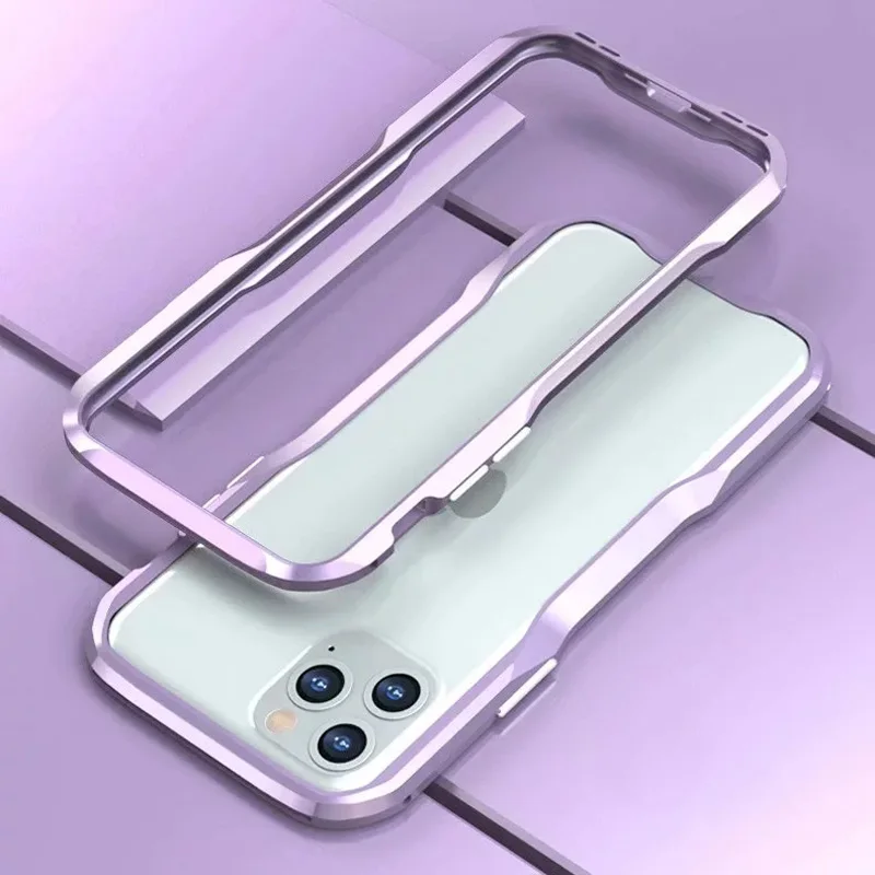 Фиолетовый Металлический бампер чехол для iPhone11 Pro max чехол Роскошный Жесткий авиационный алюминиевый каркас чехол для телефона s для iPhone XS XR 8 7Plus противоударный - Цвет: Фиолетовый