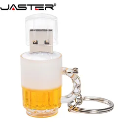 JASTER – clé Usb 2.0 en plastique, modèle spécial de chope à bière, support à mémoire de 8gb 16gb 32gb 64GB, lecteur Flash 