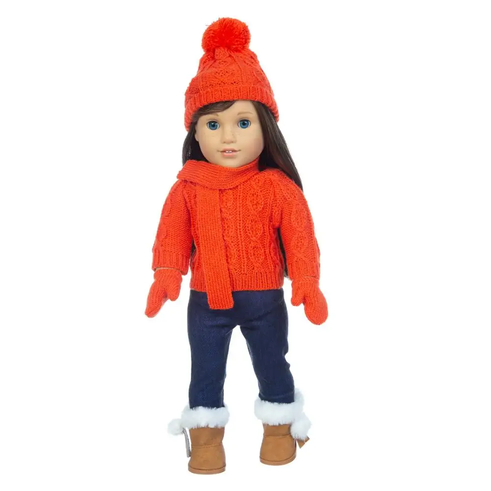 Doll Clothes Barbie Doll Clothes Christmas Sweater for 18-inch American Girl Doll