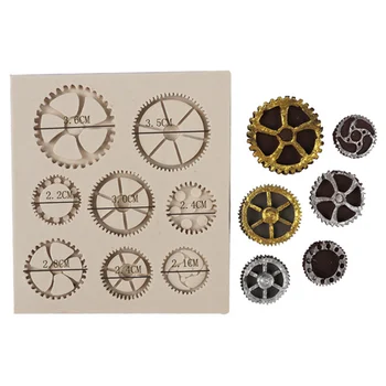 

1Pc Clear Resin Mold Silicone Cog Gear Resin Jewellery Making Mold Epoxy Casting Craft Mould DIY Findings Making