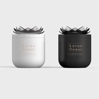 

Lotus Flower Air Humidifier Aromatherapy Oil Diffuser USB Air Purifier Diffusor for Home Car Charger Mist Maker with Warm Light