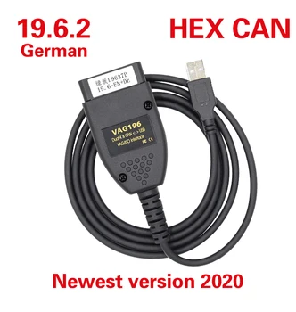 

2019 VAG COM 19.6.2 VAGCOM 19.6 HEX CAN USB Interface FOR VW AUDI Skoda Seat VAG 19.6.2 German/English ATMEGA162+16V8+FT232RQ