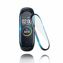 Защитная пленка для Xiaomi Mi Band 4 NFC Smart protector Mi Band 4 glass(не закаленное стекло) Взрывозащищенная/Защита от царапин