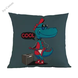 Kartun Lucu Memakai Kacamata Hitam Keren Buaya Dan Dinosaurus Surat Melempar Bantal Case Rumah Sofa Anak Kamar Dekoratif Bantal Cover Cushion Cover Aliexpress