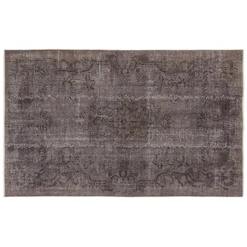 

Handmade Gray Vintage Overdyed Turkish Area Rug 166x267 Cm-5'5''X8'9''