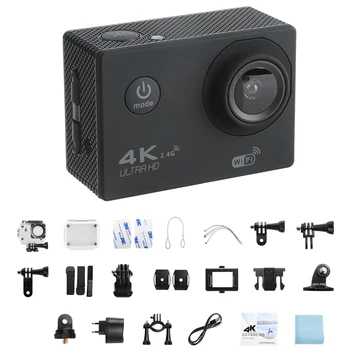 

BORUiT H9 Action Camera Ultra HD 4K 30fps WiFi Underwater 30M Waterproof Helmet Video Recording Cameras Sport Cam