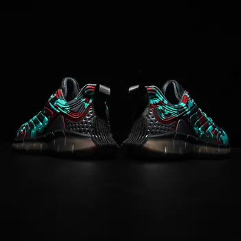 

Shoes men 2020 spring new foreign trade large size summer flying woven mesh reflective tide shoes youth student sports