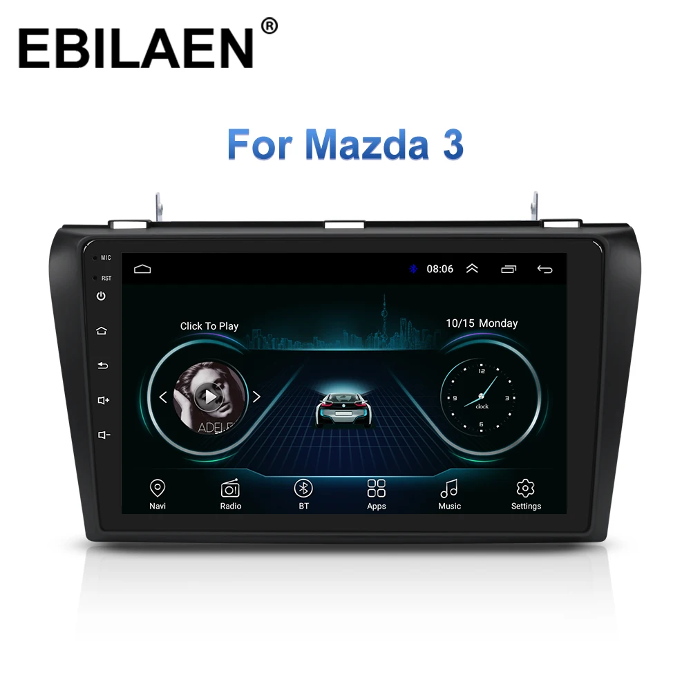 Автомобильный мультимедийный радиоплеер для Mazda 3 BK Mazda3 2004 2009 Android 8 1